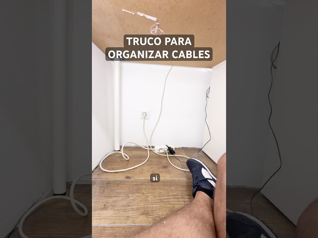 How to organize power cables under your desk