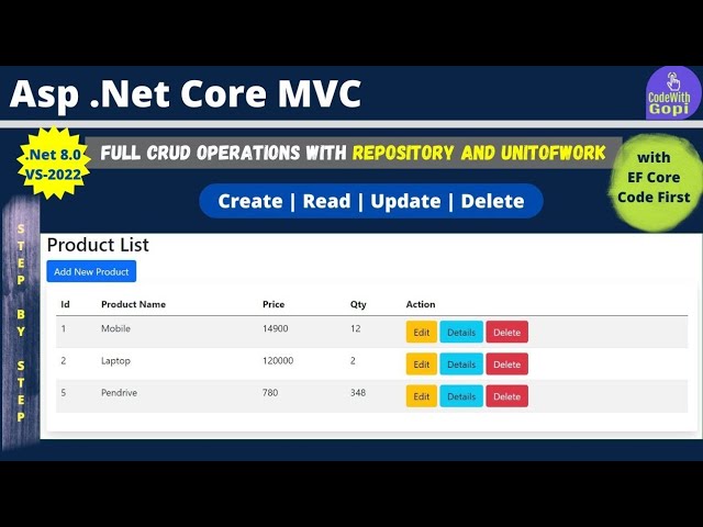 ✅ Client-Side Validations with CRUD Operations | ASP.NET Core + Unit of Work & Repository Pattern