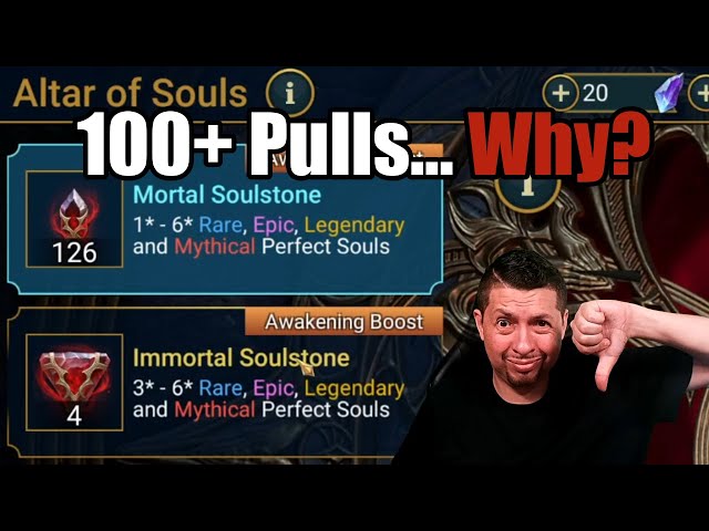 Opening 100+ Mortal Soulstones… All Quantity, No Quality