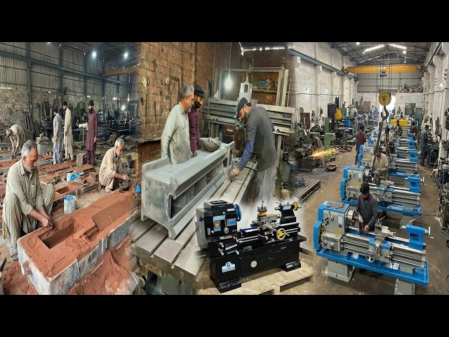 Incredible Manufacturing Process of Lathe Machine | How Lathe Machines Are Manufactured