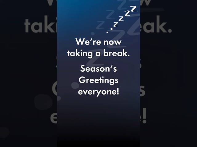 We wish you a wonderful holiday season with your loved ones and a great start to the new year!