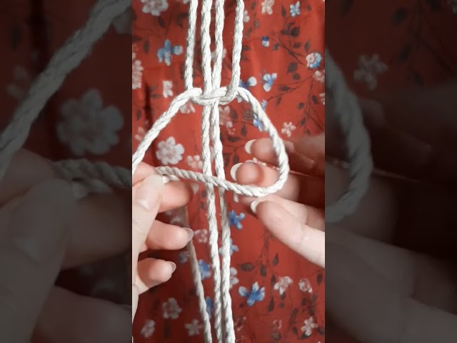 How to tie a SQUARE knot #macrame #tutorial #knots #macrametutorial #diy #macramepattern