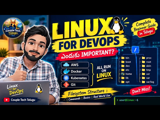 Linux for DevOps in Telugu 🔥 | Why Linux is Important for DevOps Engineers? | Beginners