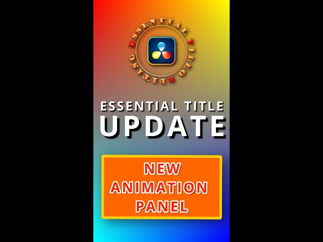 First update of Essential Title Template