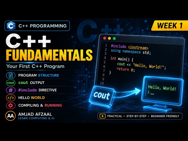C++ Variables and Data Types | C++ Programming [Lecture 1]