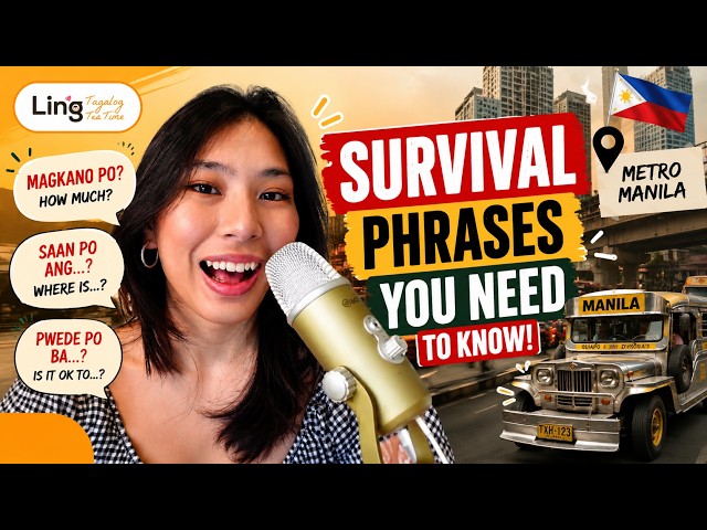 Learn Tagalog: 6 Survival Phrases for Manila (From a Local) | Tagalog Tea Time Ep. 21