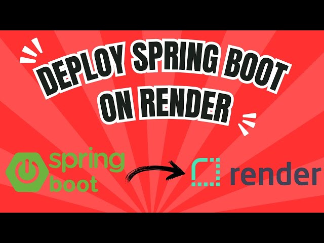 Deploy Your Spring Boot App to the Cloud with Render (Step-by-Step Guide)