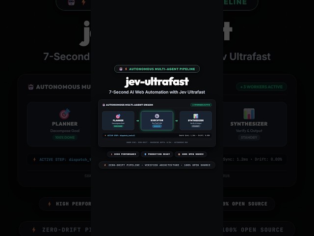 7-Second AI Web Automation with Jev Ultrafast ⚡