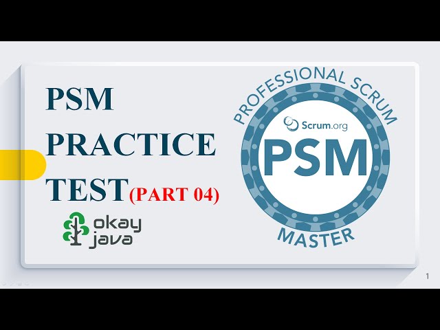 PSM Practice Test 04 | professional scrum master practice test |scrum master practice test|okay java