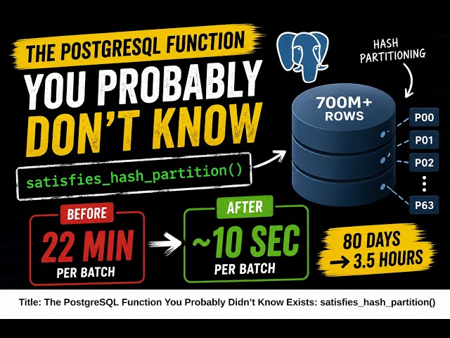 I Found a PostgreSQL Function Almost Nobody Knows About