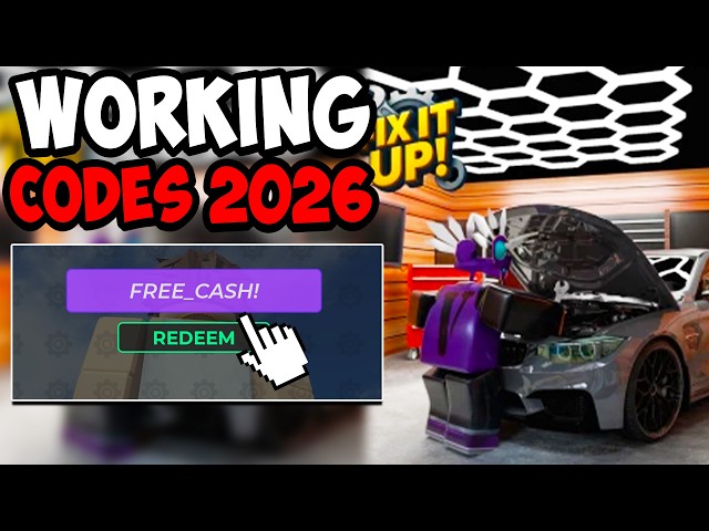 *NEW CODES* ALL WORKING CODES FOR FIX IT UP IN 2026! ROBLOX FIX IT UP CODES