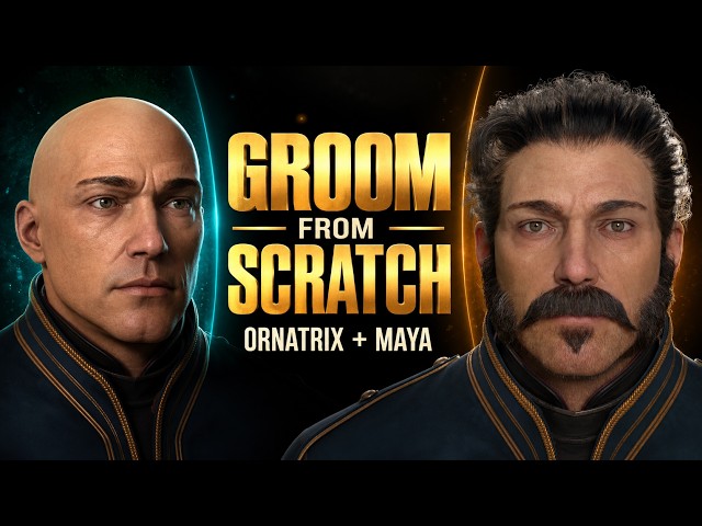 Ornatrix Maya Tutorial: Realistic Hair & Beard Grooming From Scratch (12 Hours)