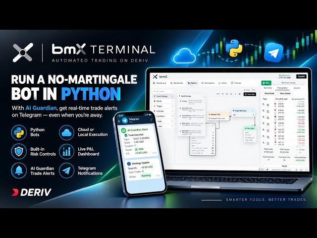 Running a No-Martingale Python Bot on Deriv | BMX Terminal