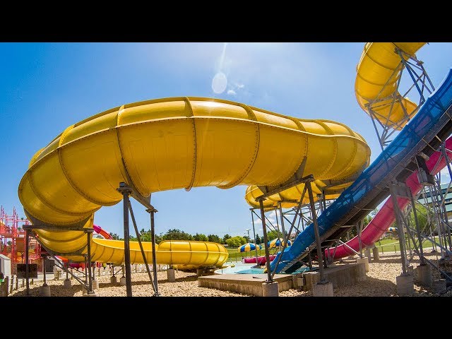 Mt. Olympus - Triton's Rage | Huge Raft Ride Waterslide Onride POV