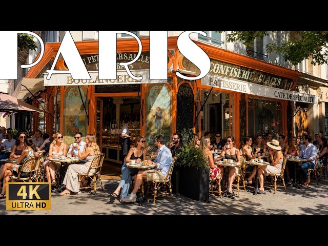 🇫🇷Paris 4K 120FPS Walking Tour] Travel in Paris : Best Café Street Tour 16/July/2026