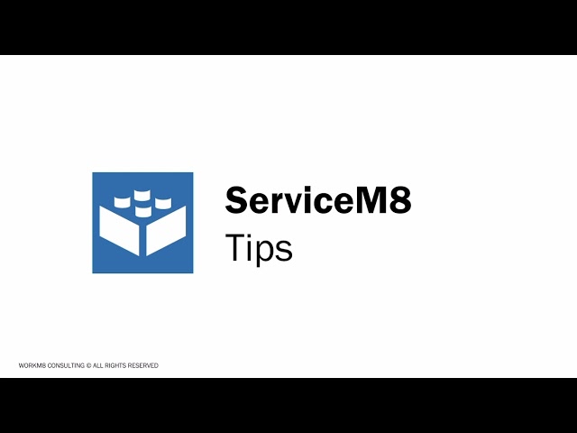 ServiceM8 Tips - Map your Workflow
