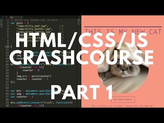 HTML/CSS/JS Crash Course Part 1