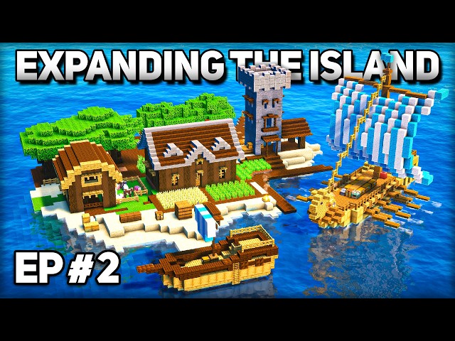 Upgrading my Island in Minecraft's HARDEST Lone Island Mod