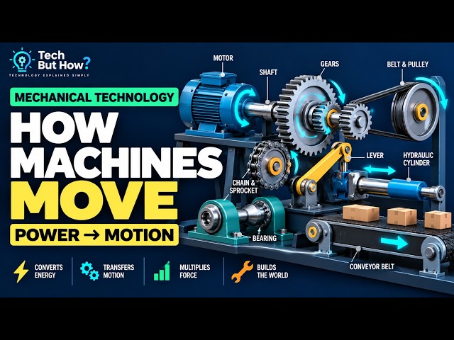 How Do Moving Machines Work? | Gears, Motors & Motion Explained | Tech But How?