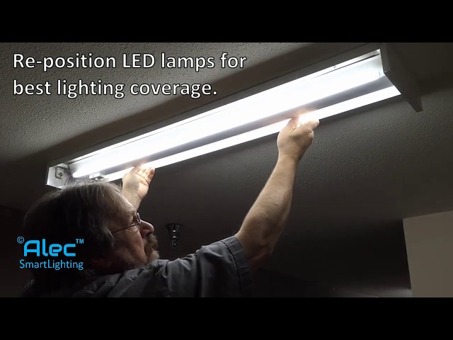 Real-life Installation Video For Converting Fluorescent To Smart LED Light