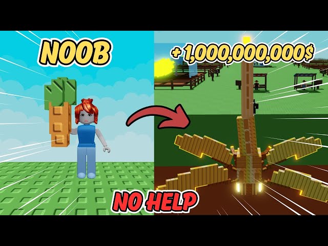 How did I hit 1B$ Without ANY HELP | GROW A GARDEN | Noob to Pro | Roblox