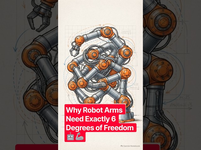 Why Robot Arms Need Exactly 6 Degrees of Freedom 🤖🦾 #Shorts