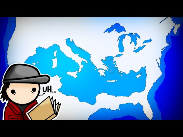 What if the Mediterranean Sea Was In the Center of America?