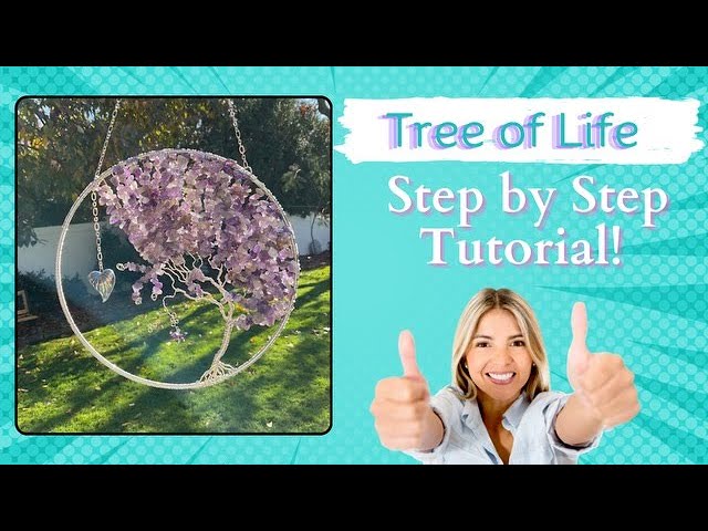 How to make a Wire Tree of Life, with Amethyst Beads