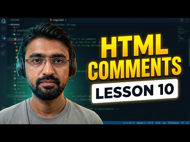 10.HTML Comments  #HTML5 #WebDevelopment#CodingForBeginners #Frontend #LearnToCode