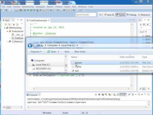 Python and XML Training | How to Create XML with Python and ElementTree