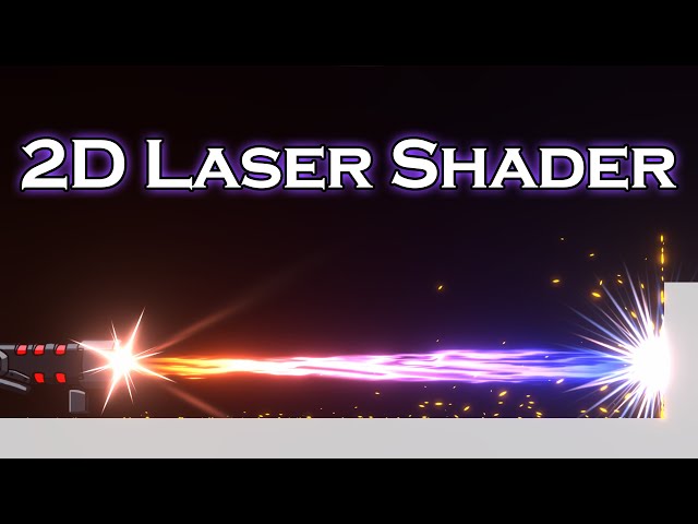 2D Laser Beam Shader Graph & Particles & Controls Unity Tutorial