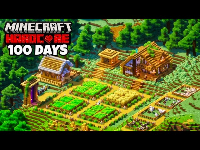 I Survived 100 Days in a FOREST in Minecraft HARDCORE