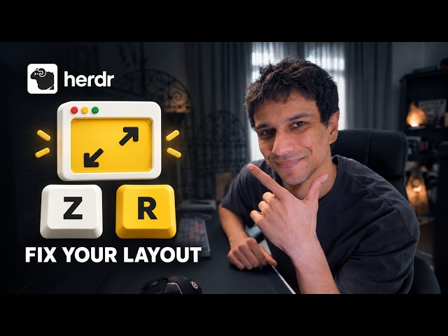 Herdr Layout Shortcuts: Zoom, Resize and Swap Panes