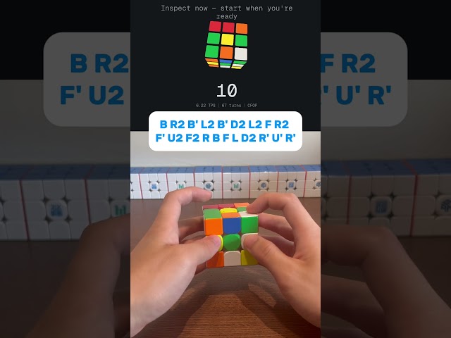 Day 7 of attempting the Acubemy Daily Scramble until I get sub-8 #cubing #series #speedcubing