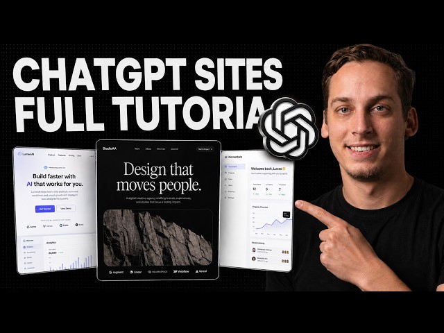 Build websites with ChatGPT: ChatGPT Sites Tutorial