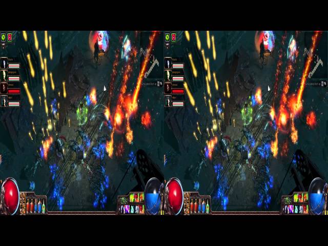 Path of Exile Shows Off (Stereoscopic Gameplay) Docks Run