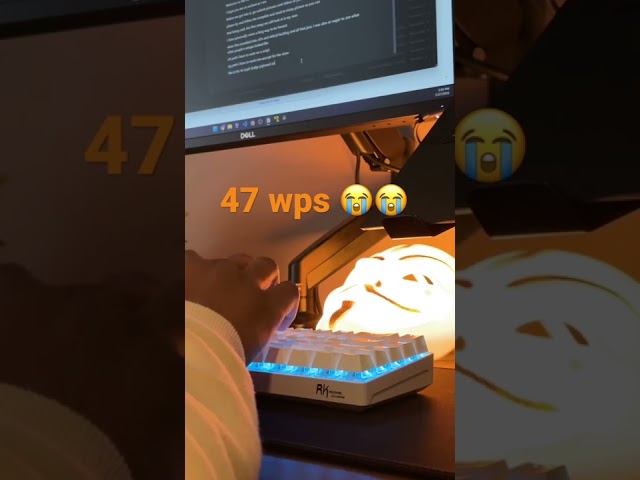 Slowest typing speed you’ll ever see