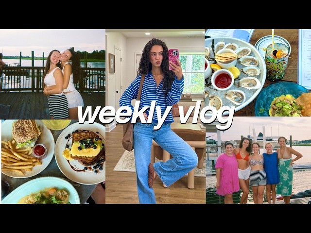 week in my life vlog | bridal shower, beach trip, seeing friends