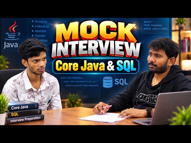 Core Java & SQL Mock Interview | Real Interview Q&A or Freshers | Java Training In Hyderabad |Vcube