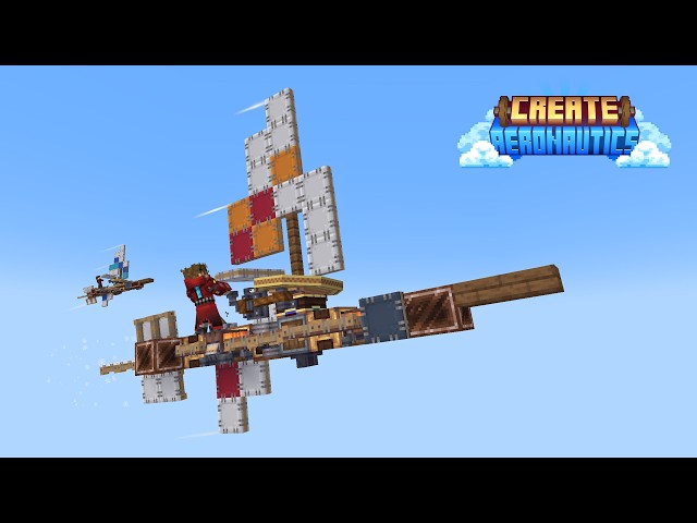 I Invented SKY SURFING in Minecraft with Create Aeronautics!