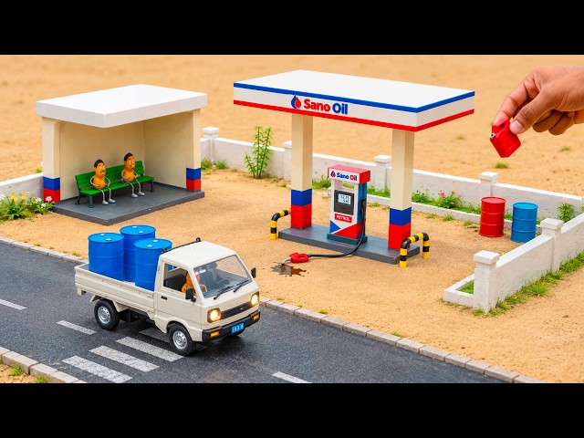 Building a Mini Petrol Pump | Miniature Construction