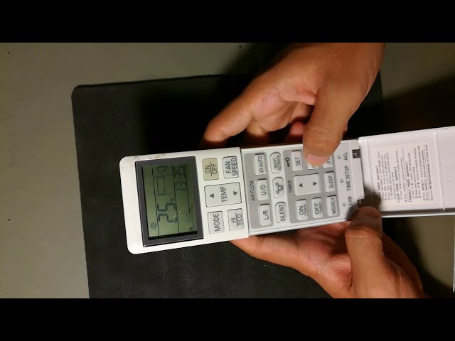 How to Set Weekly Timer Mitsubishi AC Remote Control