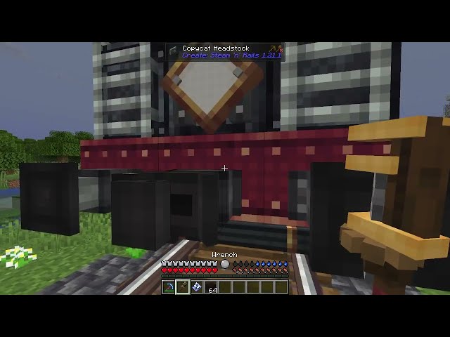 Building our first TRAIN in the Create Mod