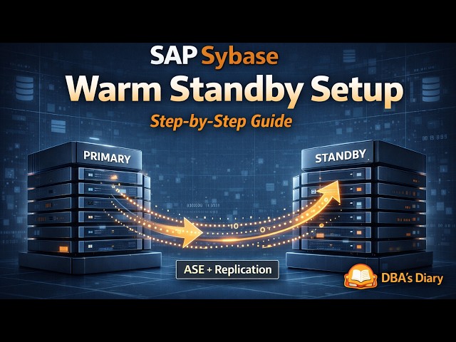 SAP Sybase Warm Standby Setup Step-by-Step | Complete Guide from Scratch (ASE + Replication)