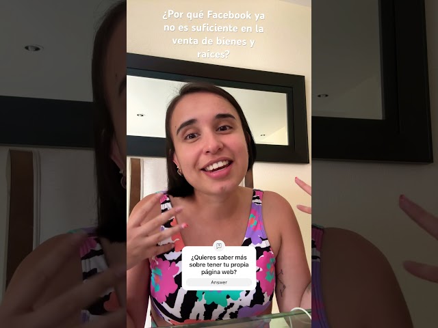 Vender en Facebook no es suficiente, sube de nivel con tu propia página web #bienesraices