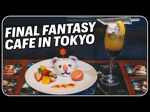 Final Fantasy VII Remake Cafe Review In Akihabara Tokyo Japan!!