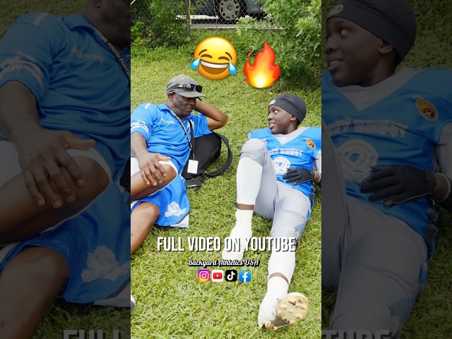 Backyard Troller gets Mic’d up😂🔥 #footballshorts #footballplayer #troller #comedy #memes #funny