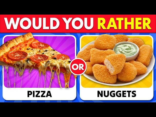 Would You Rather...? Snacks & Junk Food Quiz 🍭🍟🍔 | Food Edition