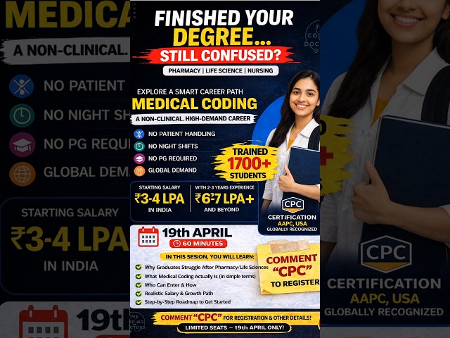 Learn MEDICAL CODING : FREE WEBINAR this Sunday 🤩 by The Coding Doctors